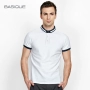 Yuanben BASIITE Mùa hè nam kinh doanh Casual Polo Áo sơ mi nam áo sơ mi nam cổ áo ngắn tay áo thun áo polo đẹp
