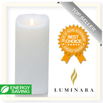 【Luminara 卢米娜拉 拟真火焰 蜡烛】珍珠白海台湾官网直邮进口