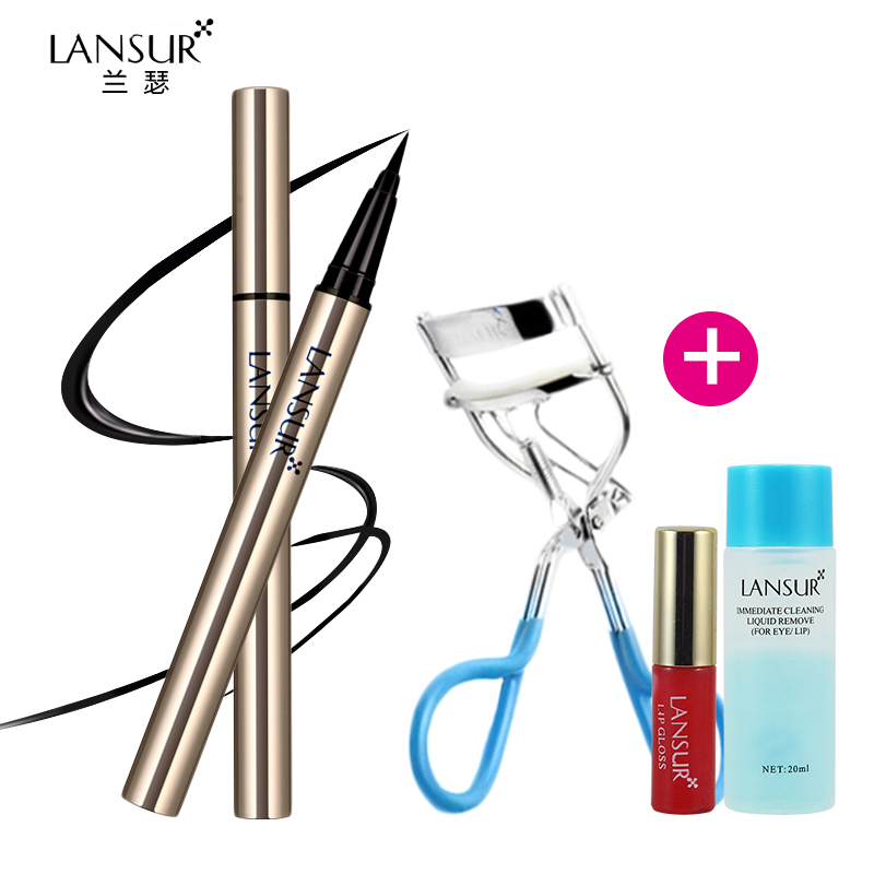 LANSUR/兰瑟眼线笔 致黑快干眼线水笔 持久防水浓密不晕染初学者