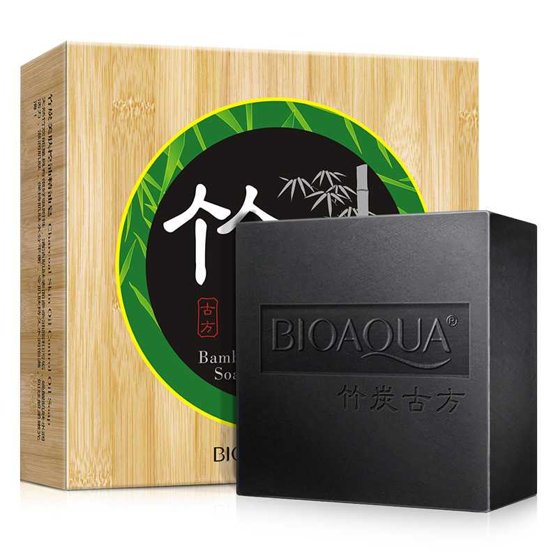 泊泉雅泊泉雅竹炭精油皂手工皂洁面皂香皂去深层黑头控油收缩毛孔