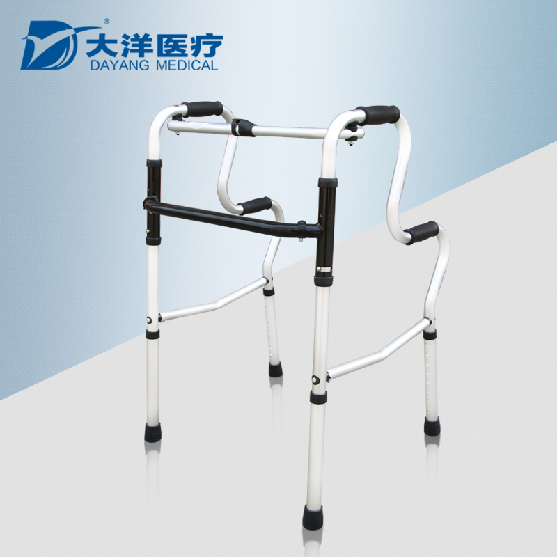 老人残疾人双弯超轻便折叠助行器铝合金助步器偏瘫康复起身助力器