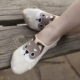 Thuyền vớ nữ cotton nông miệng mỏng phần chống trượt silicone vớ vô hình dễ thương phim hoạt hình stereo cún bông vớ Hàn Quốc tất vớ nam trên mắt cá chân Vớ mắt cá chân