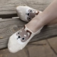 Thuyền vớ nữ cotton nông miệng mỏng phần chống trượt silicone vớ vô hình dễ thương phim hoạt hình stereo cún bông vớ Hàn Quốc