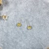 Sweet pure silver sterling silver hypoallergenic natural yellow hair crystal