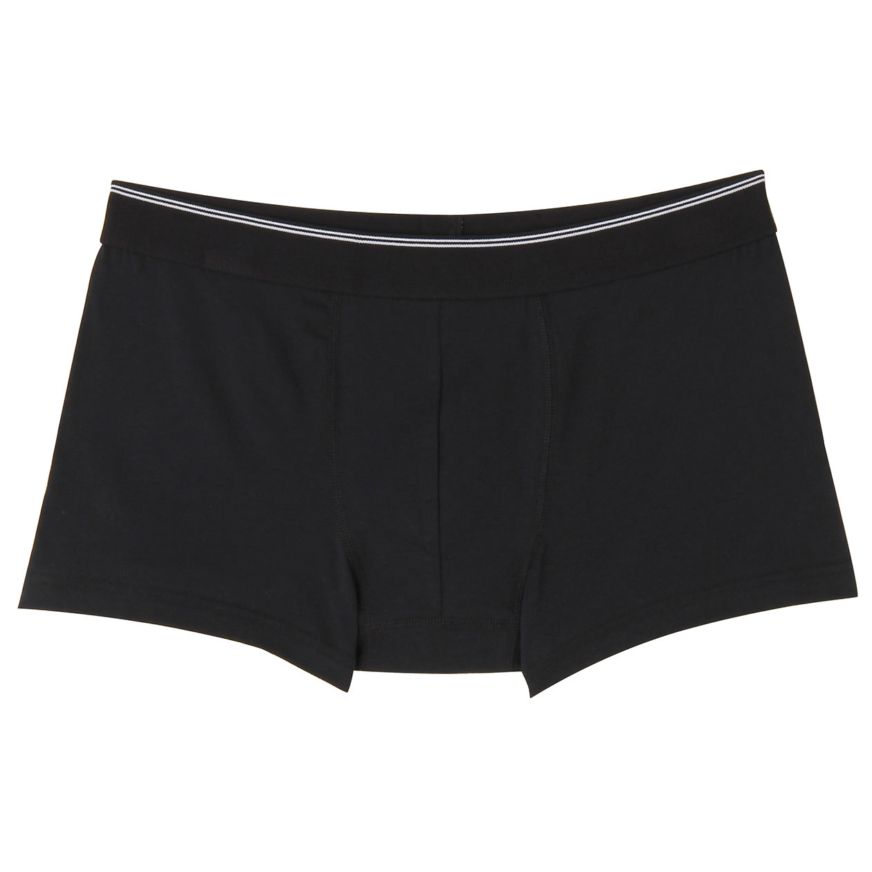 无印良品 MUJI 男式 棉混弹力前封口低腰平角裤