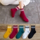 Vớ nữ phiên bản Hàn Quốc của ống nữ vớ Nhật Bản Harajuku dễ thương trường đại học vớ gió nhà sản xuất bán buôn vớ ngắn vớ thể thao Bít tất nữ