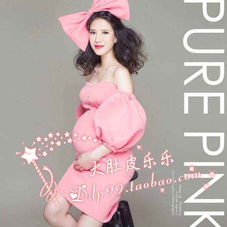 185 photo studio Fashion modern cute pregnant photo clothes rental Fresh and playful pregnant photo photo dress dress