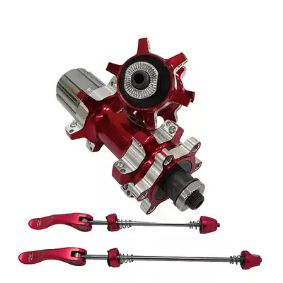 Mountain bike flower drum bicycle flower drum 24 hole straight pull front and rear 2 Palin bearing quick disassembly two-color disc