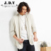 JDV Nam Mùa Hè của Nam Giới Thường Dài Tay Áo Đan Cardigan Áo Khoác Nam Mỏng SYN6341KHA Cardigan