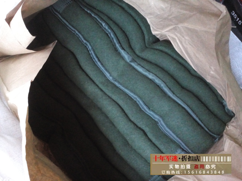 Pure wool green blanket 150*200 authentic cap blanket wool blanket camping blanket 2kg regular blanket