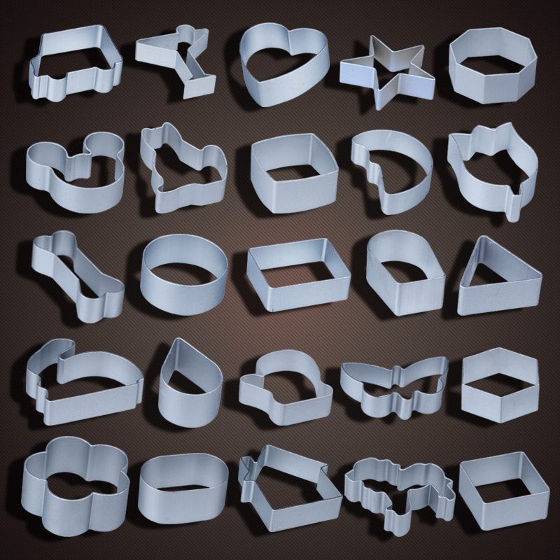 Baking Tool Aluminum Alloy Cookies Make Mold Cookies Cookies BISCUIT IMPRESSION STEREOCARTOON DIE BISCUIT ALUMINUM MOLDS