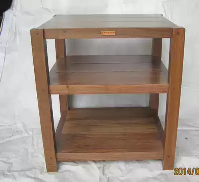 Super noble quality reputation rack equipment rack cabinet strong single three black walnut solid wood JG3 power amplifier