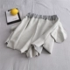 Câu chuyện cà chua Side hở eo cao dây rút quần short phụ nữ Đàn hồi eo vòng cotton thường xuyên thể thao quần ống rộng quần nóng