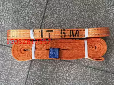 1T*5M Flat sling 1T 5m lifting lifting belt polyester fiber sling double buckle sling 1T5M