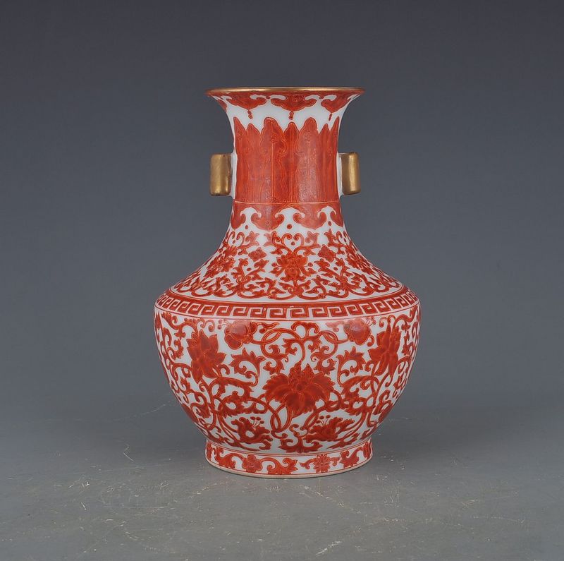 Clear Dry alum Red Flower Slam Tattoolam Ancient Play Antique Porcelain Ware