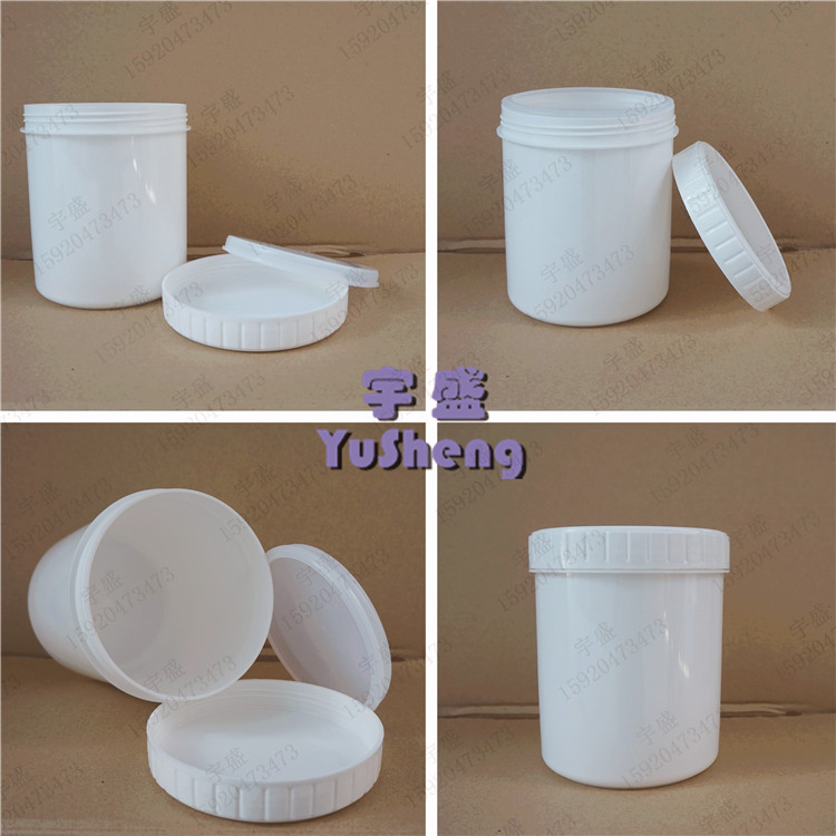 1000ml plastic straight up tank thickened with inner cover straight body bottle straight drum paint ink bottle LDPE
