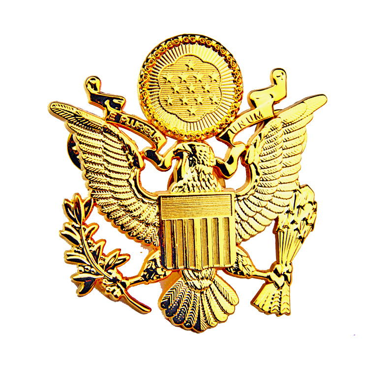 American Army fans who will rank the official in the rank of chief along the cap with the cap on the hat and the metal emblems of the metal badges.