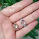 Vòng bạc 925 sterling 5 6 7 8 9 10 vòng xếp chồng trống hỗ trợ khảm ngọc mặt màu ngọc bích nhẫn titan Nhẫn