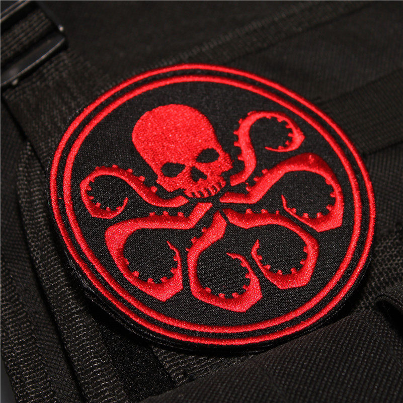 H.I.E.L.D. Agents Nine Heads Snake Uniform Logo Badge Arm Octopus Plus Magic Sticker Avengers coalition