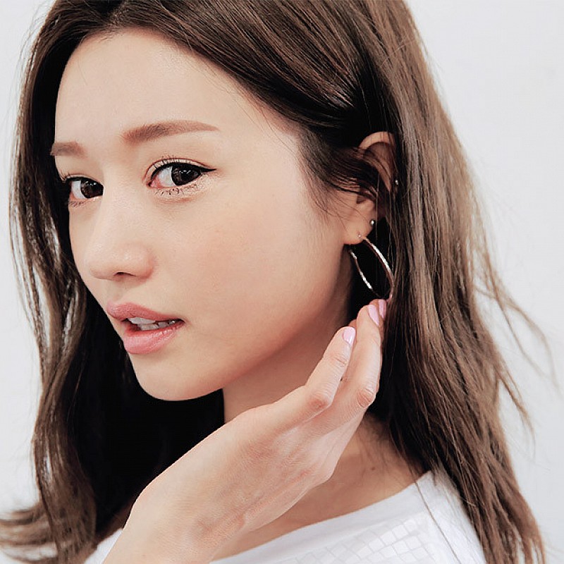韩国stylenanda官方正品 个性金属大圈圈耳环