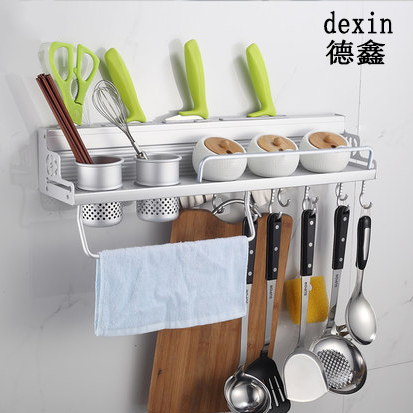 Kitchen Aluminum Alloy Knife Shelf Shelf Storage Shelf Wall Hanging Supplies Kitchenware Seasoning Seasoning Can Rack