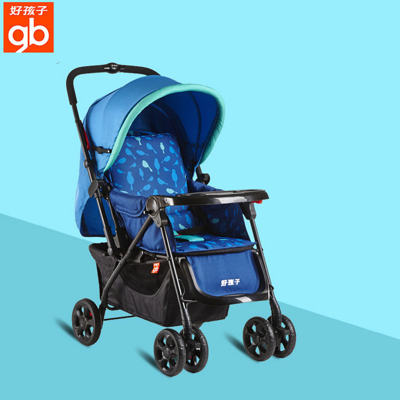 好孩子婴儿推车轻便可躺可坐全蓬双向推行避震宝宝手推车C309