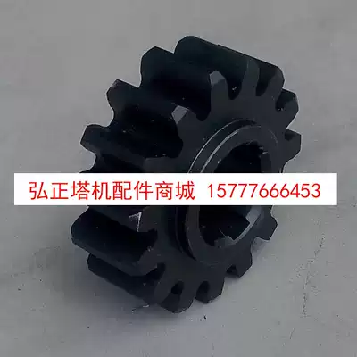 Construction elevator accessories drive gear 15 teeth Phi 135 * tooth thickness 45 shaft height L = 59 Keys 6 Black