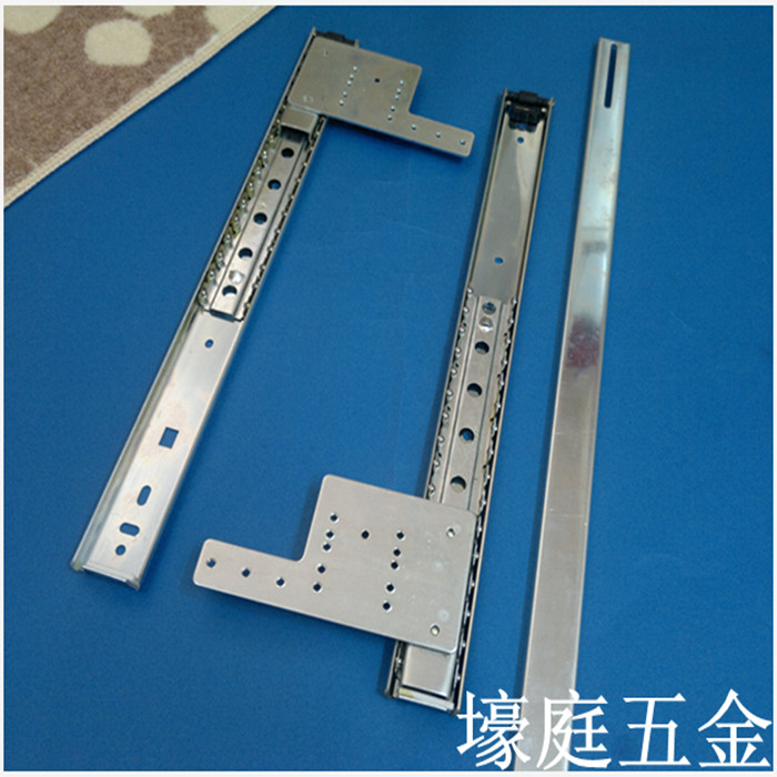 Hidden flat door slide Wardrobe wine cabinet TV cabinet door track TV rail flip door slide 40CM