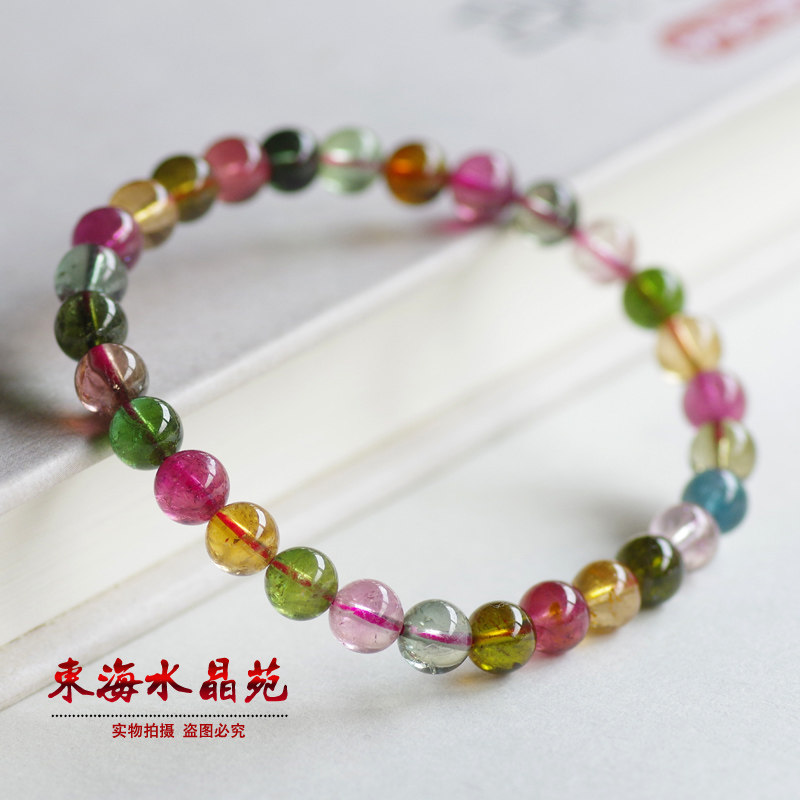 Natural Brazil Beaver hand condensed crystal daughter Beaver Pearl around three rings of 108 handstrings