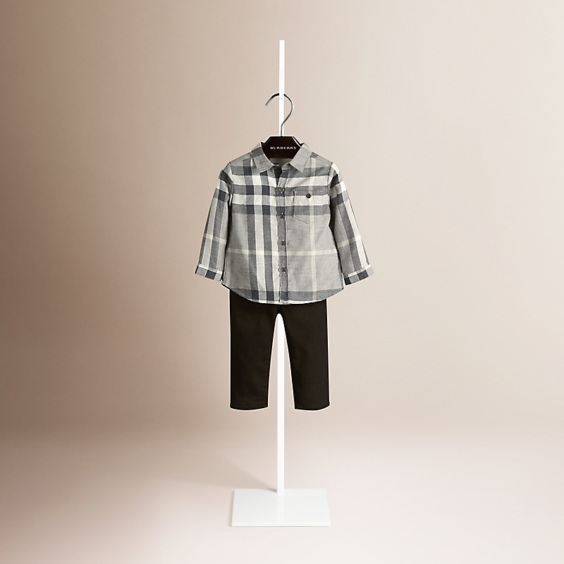 Burberry博柏利 格纹棉质衬衫 39887821