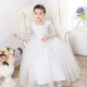 Váy bé gái mùa thu cho bé váy dài tay ren hoa bé gái bé piano biểu diễn váy xòe váy dài đồ vest cho bé trai 1 tuổi Váy trẻ em