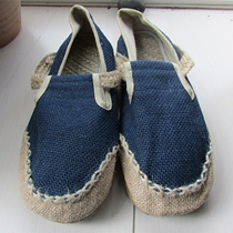 New linen single shoes national style Beijing cloth shoes platform shoes comfortable linen Baotou shoes