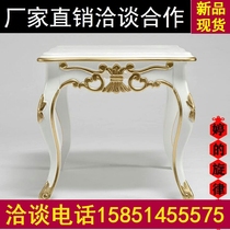 Neo-Classical Coffee Table Continental Circle jiao ji sofa bian ji dian hua ji few negotiating tables solid wood carving small square