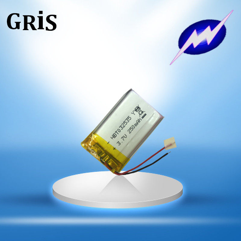 MP4 battery 302535 032535 ​​ultra-thin polymer thickness 3 width 25 length 36