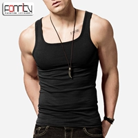 Cổ áo vuông nam vest nam mùa hè dưới thể thao bó sát mồ hôi vest nam thoáng khí tập thể dục căng áo thể thao