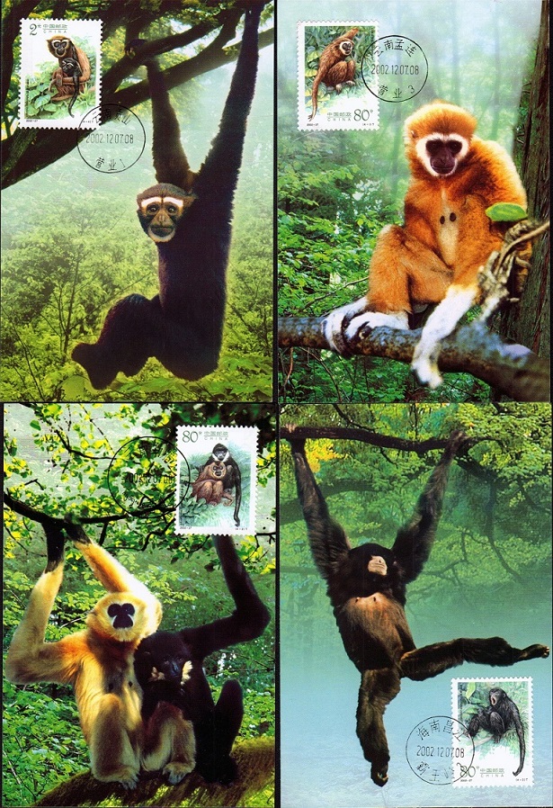 MC55 Long-arm Ape Stamps Limit limit sheet Set of 4 head office releases