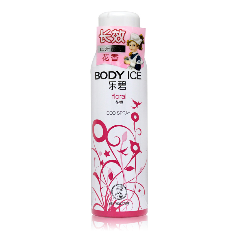 Mentholatum/曼秀雷敦乐碧爽身香体喷雾花香 150ml 止汗干爽舒适