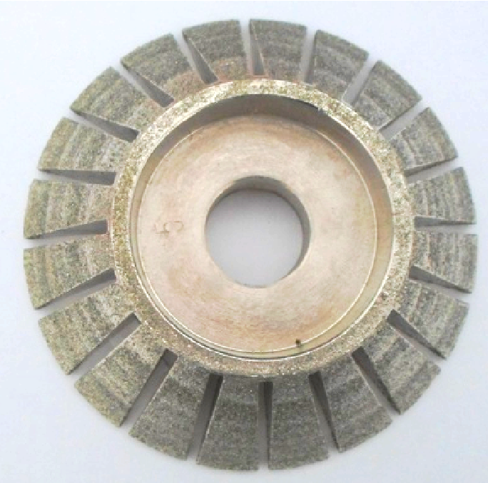 Hengli quartz stone grinding wheel 3 cm 45 degrees grinding wheel electroplating grinding wheel stone machining tool edging machine grinding wheel