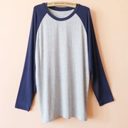 Mùa thu mới nam modal cotton raglan áo dài tay Áo thun thể thao giản dị đồ ngủ nhà có thể mặc bên ngoài