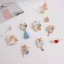 Cô gái Nhật Bản Dream Retro Alice Đồng hồ Bunny Clown Pearl Trâm Pin Trâm Nữ Phụ kiện áo len cài áo cao cấp