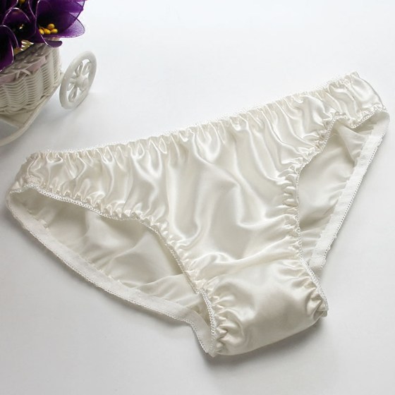 镇店之宝 真丝内裤 女 100%桑蚕丝 三角内裤 低腰 性感内衣