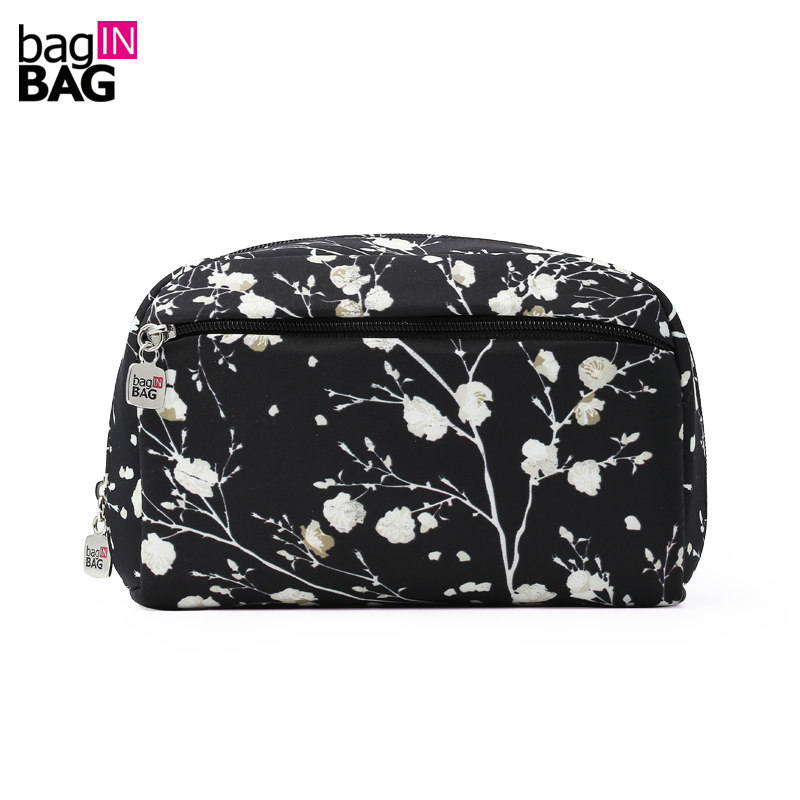 bagINBAG cosmetic bag Korean black portable large capacity waterproof makeup storage bag cosmetic storage bag