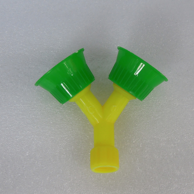 Inspection plant Eye Cleaner Spray Nozzle double-head, portable eye-cleaner spray head double-mouth washerhead nozzle