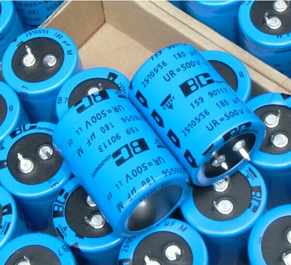 Import Austria 180uF 500V VISHAY 159 electrolytic capacitor Philips BC 30x40