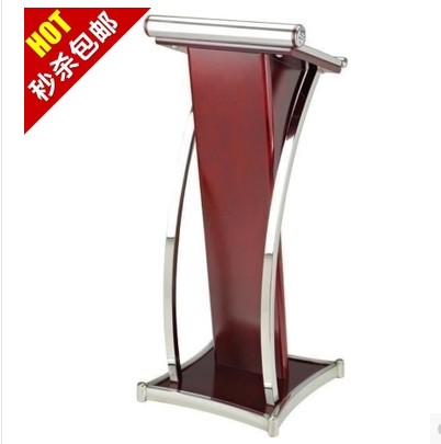 Stainless steel podium podium reception desk reception desk emcee desk presiding desk black leather