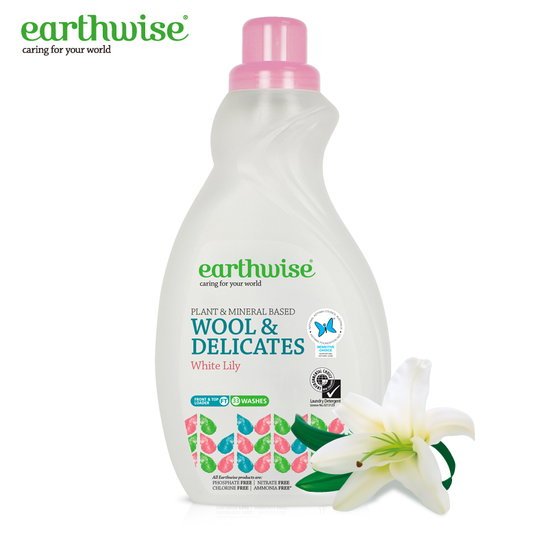 earthwise羊毛及精细织物 洗衣液1L白百合清香型 亲肤 高效去污