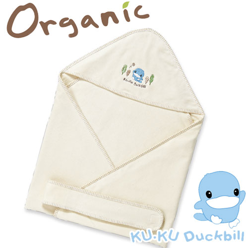 台湾官网直邮进口[KU.KU酷咕鸭]有机纯棉抱巾