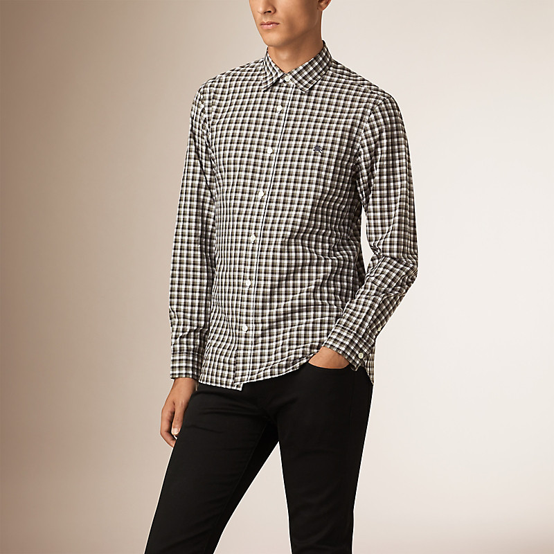 BURBERRY/博柏利小方格棉质衬衫  40054661