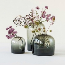 Spot Denmark imported menutroll vase gradient color glass vase smoke gray designer