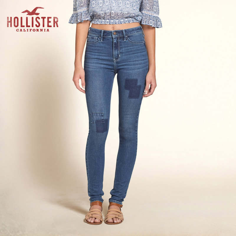 Hollister 高腰 Super Skinny 牛仔裤 女 92227